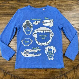 Mini Boden Glow in The Dark Skeleton Tee Shirt